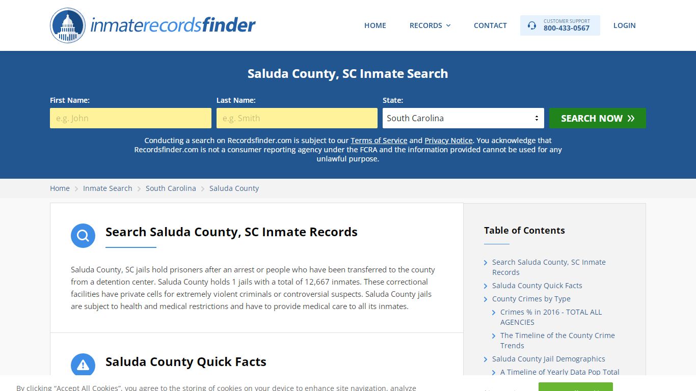 Saluda County, SC Inmate Lookup & Jail Records Online