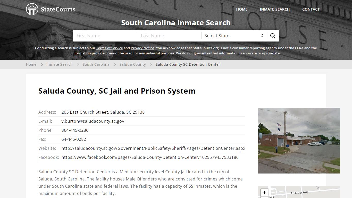 Saluda County SC Detention Center Inmate Records Search ...