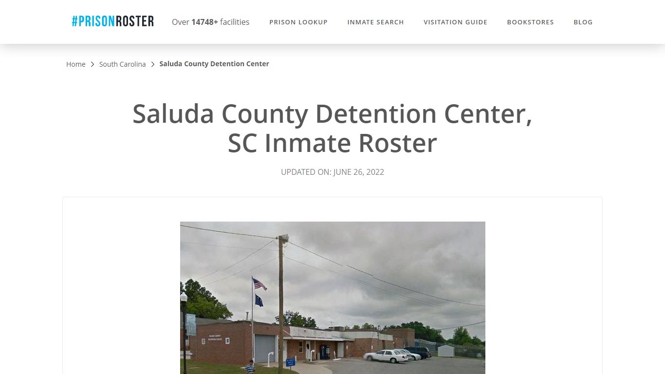 Saluda County Detention Center, SC Inmate Roster